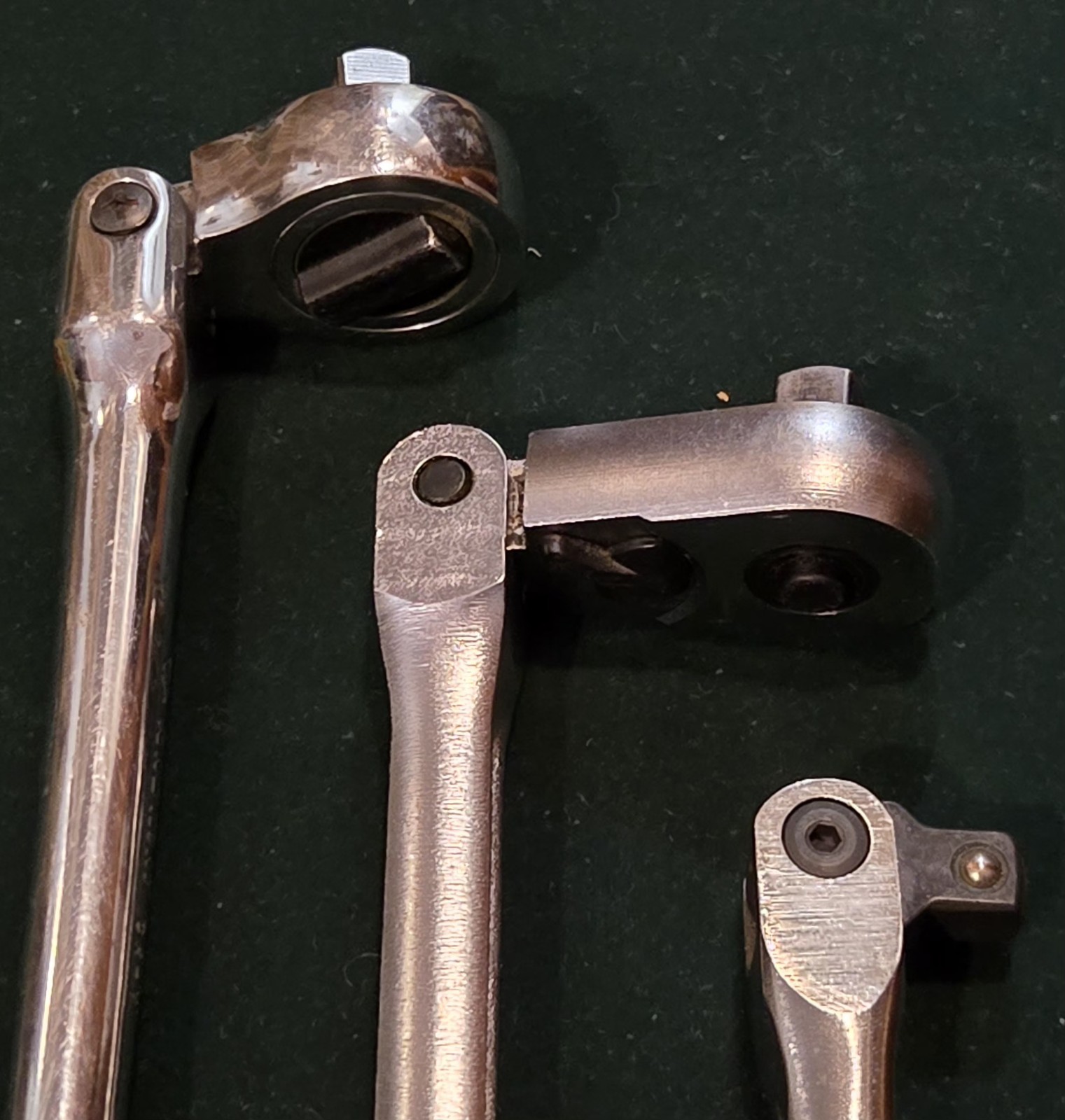 (1) USA Flex Head Ratchet Craftsman 44815 VVQ, 44363 D-AD & King Tony 3734-10