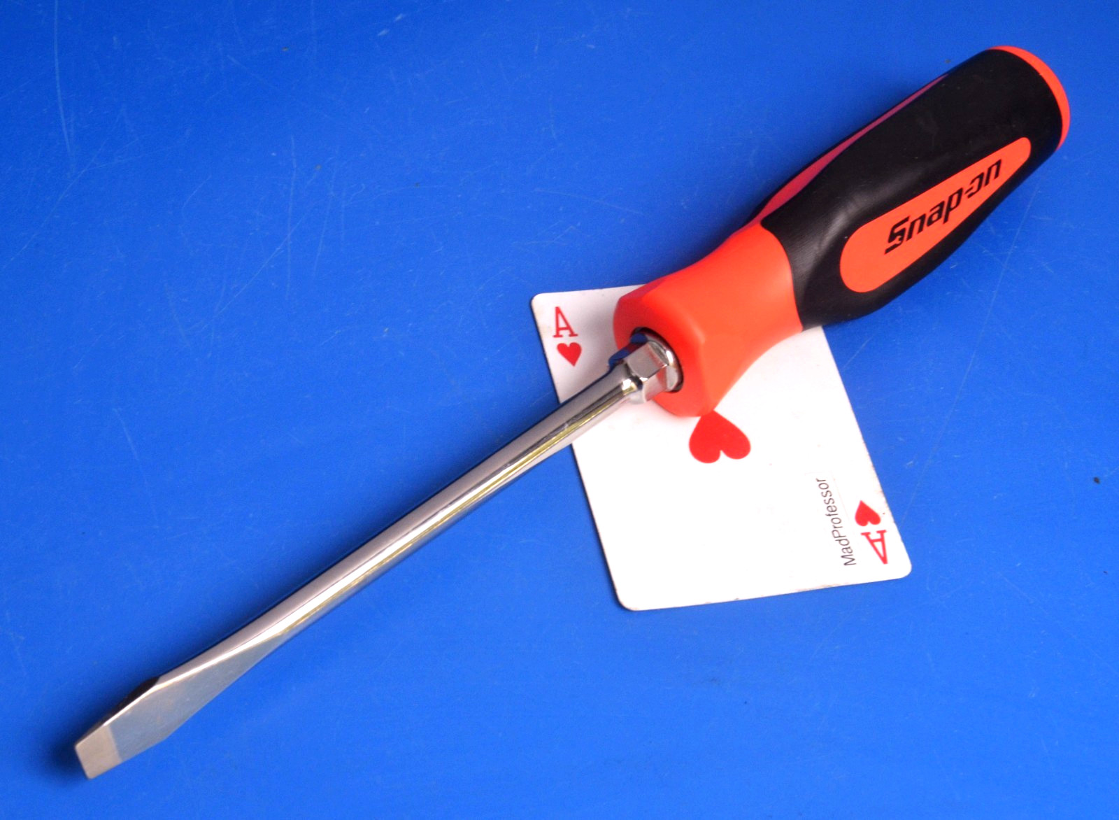 Snap-on Flat Tip 5/16″ Blade Instinct Orange Soft Grip 11″ Screwdriver SGD6B NEW