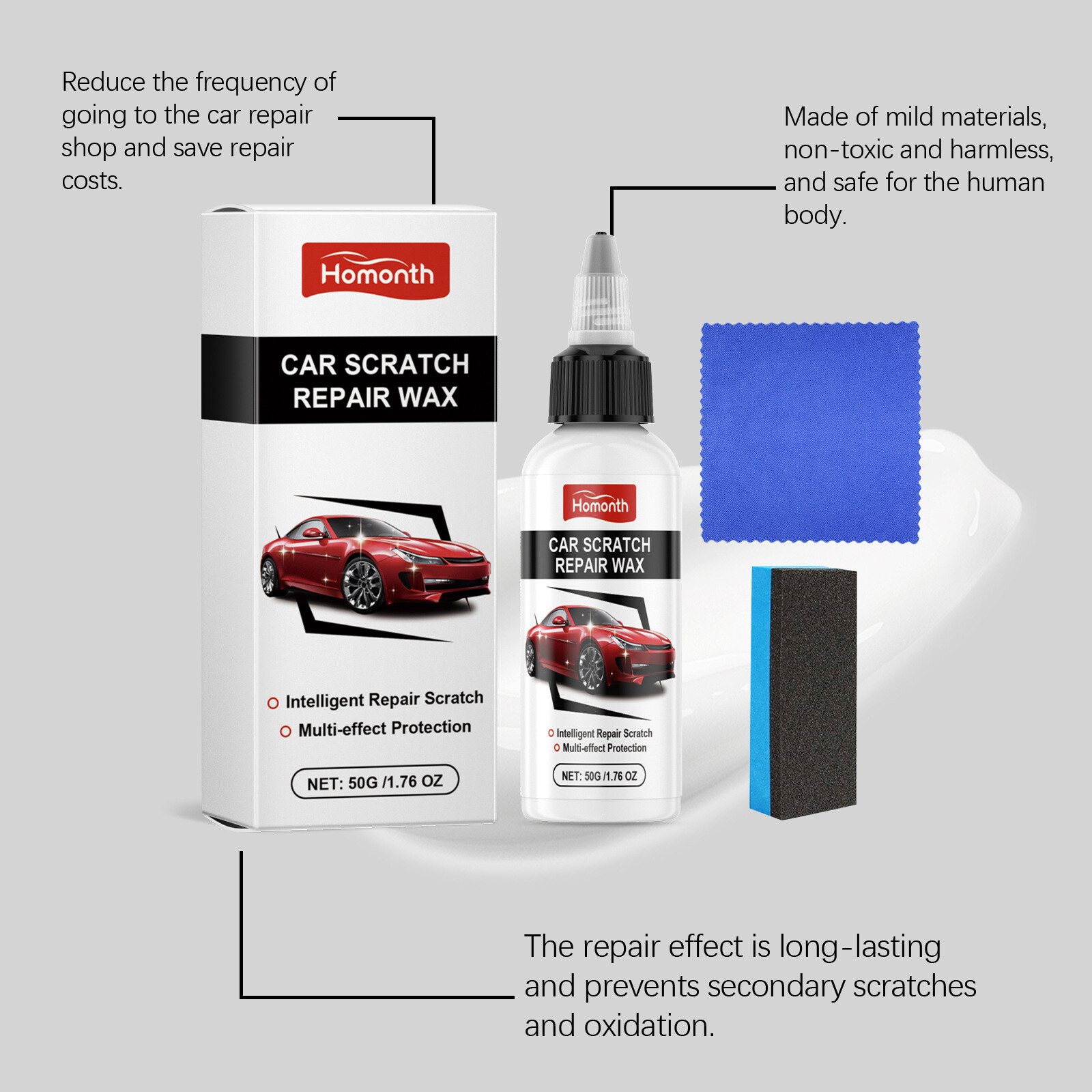 3X Auto Car Scratch Remover Kit for Scratches Repair Wax Ultimate Paint Restorer