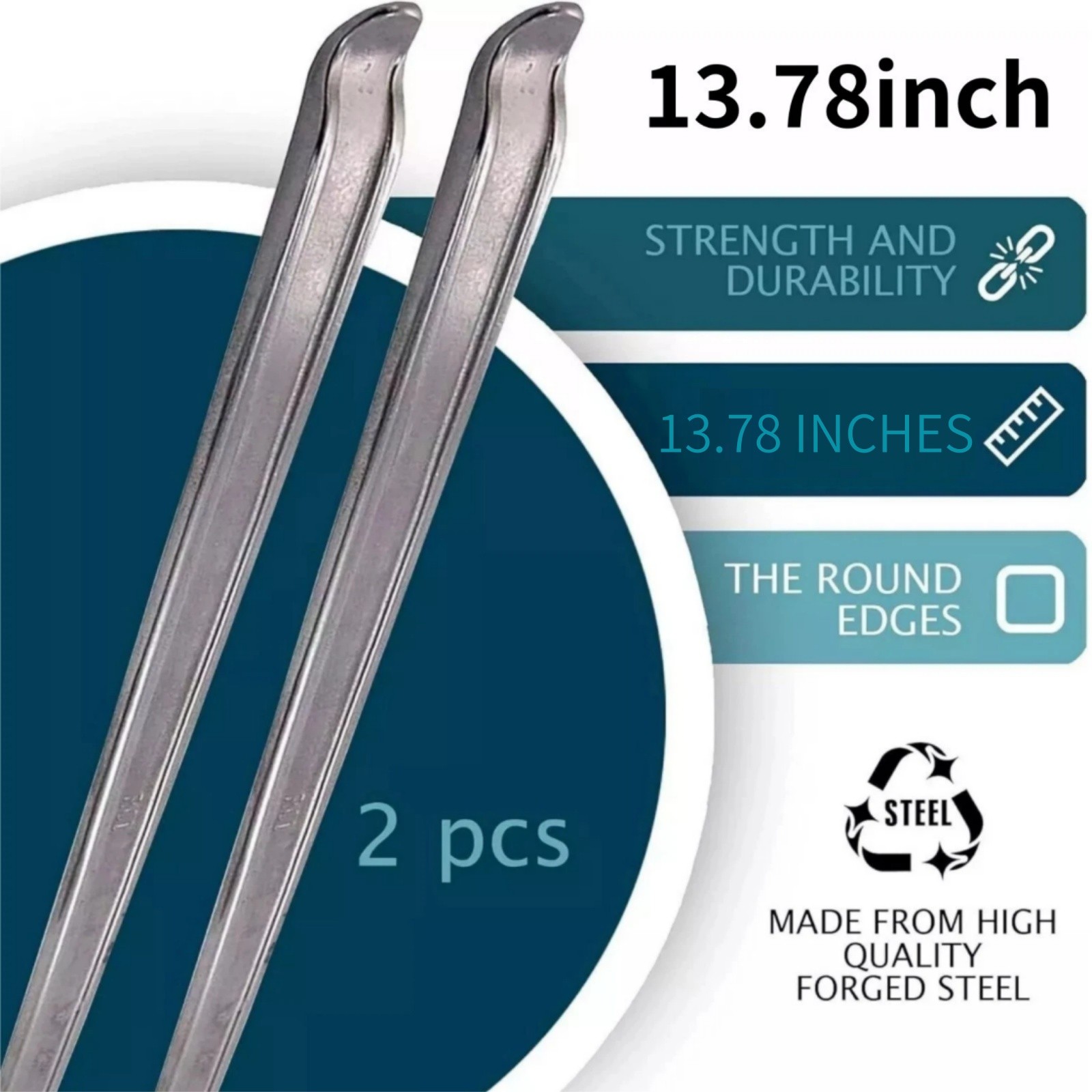 Tire Iron Spoons Changing Tire Lever Bar Set Tire Repair Tool Kit Rim Lifter