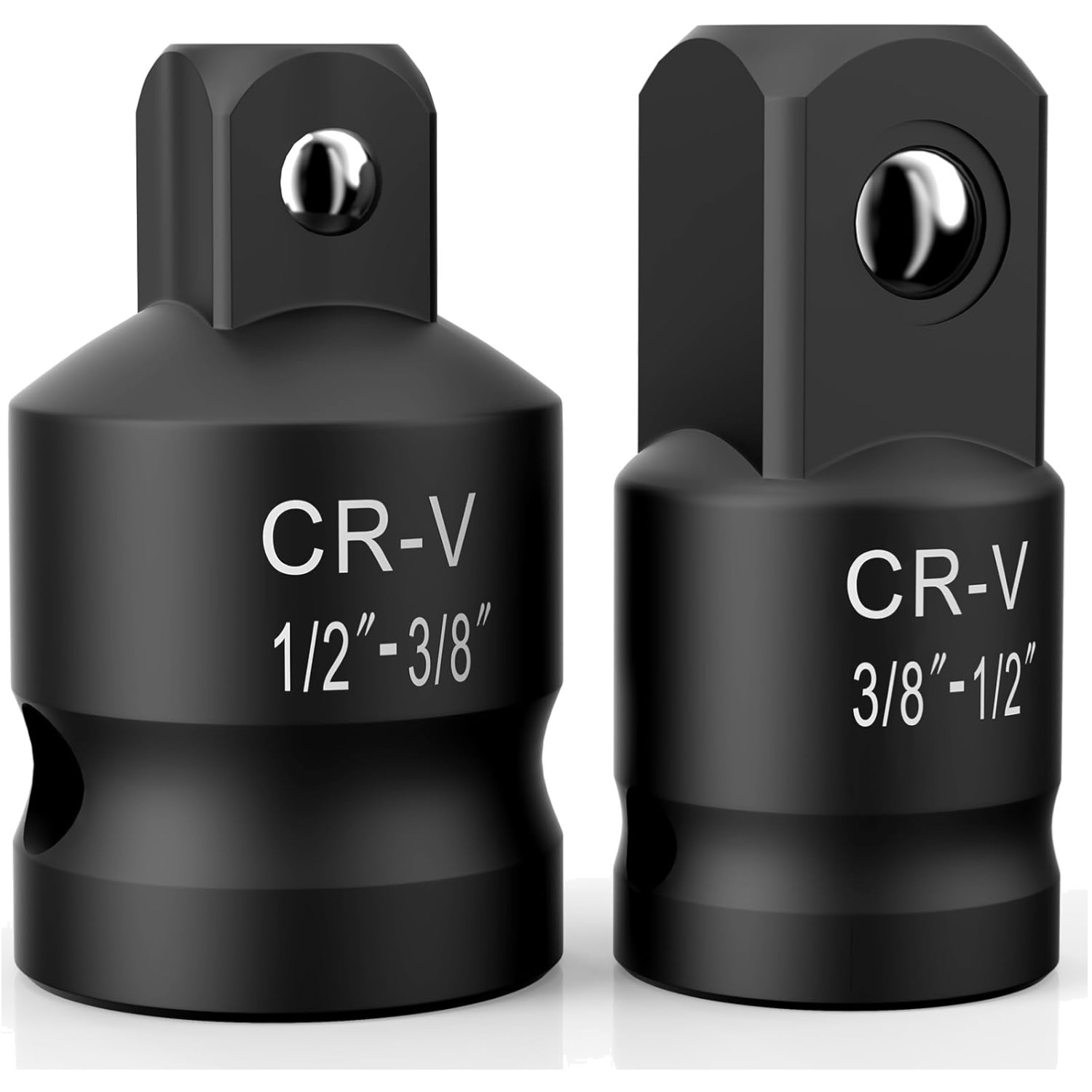 Durable 2-Piece Impact Wrench Socket Adapter Set: 1/2″ to 3/8″ & 3/8″ to 1/2″