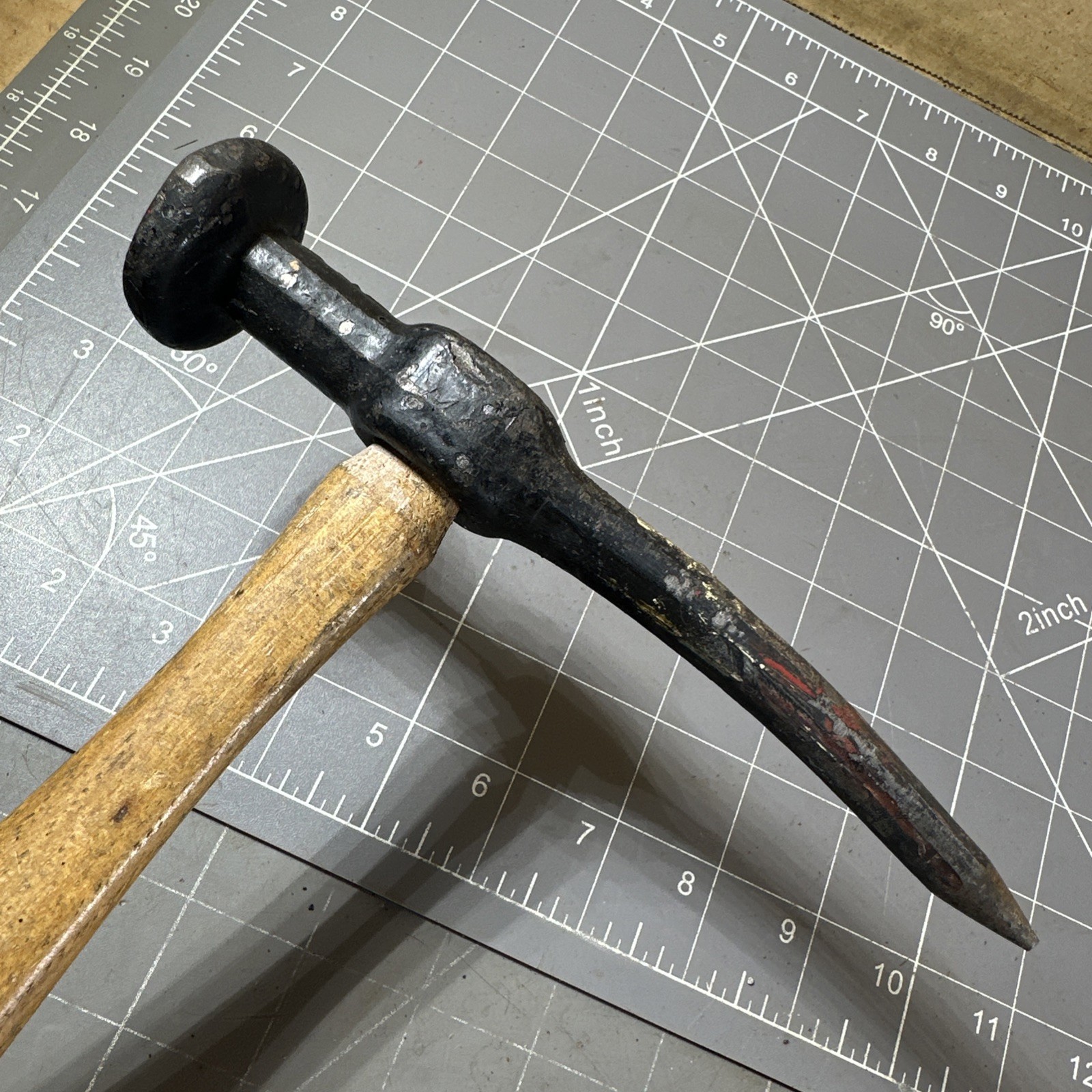 Vintage Auto Body Pick Bumping Hammer Wood Handle⁠