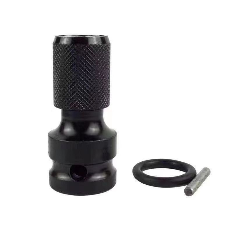 4Pcs 1/2″ Drive To 1/4″ Socket Adapter for IMPACT WRENCH Hex Drill Chuck Convert