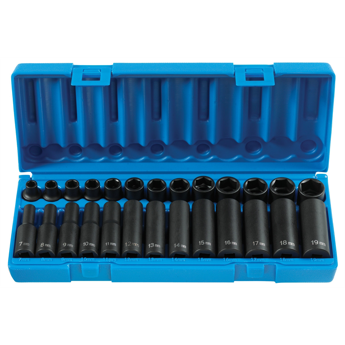 Grey Pneumatic 3/8″ Drive 26 Piece Standard & Deep Length Metric Master Set 1226