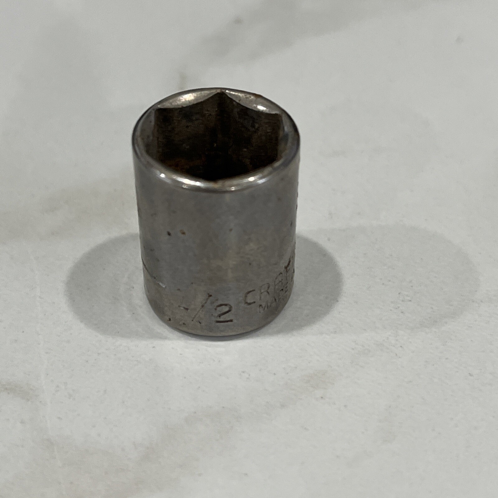 Craftsman USA 1/2″ 6 Point 1/4″ Drive Shallow Socket 43499 Inverted G Series