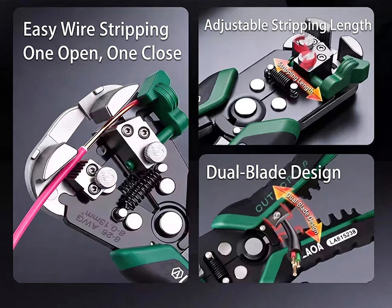 Professional Automatic Wire Stripping Pliers Terminal Crimping Tool