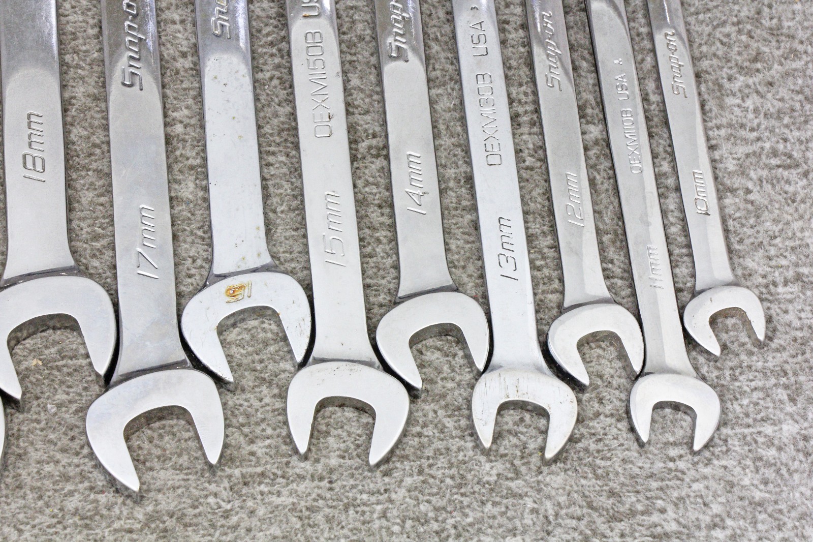 Snap on OEXM713 METRIC Combination Wrench Set 10 – 22mm + 24mm