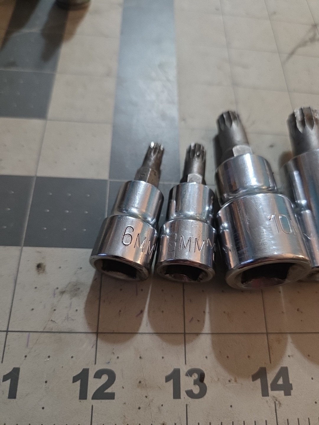 4 Matco Tools 12 Spline 3/8″ & 1/2″ Drive Triple Square Bit Socket 6,8,10 12mm