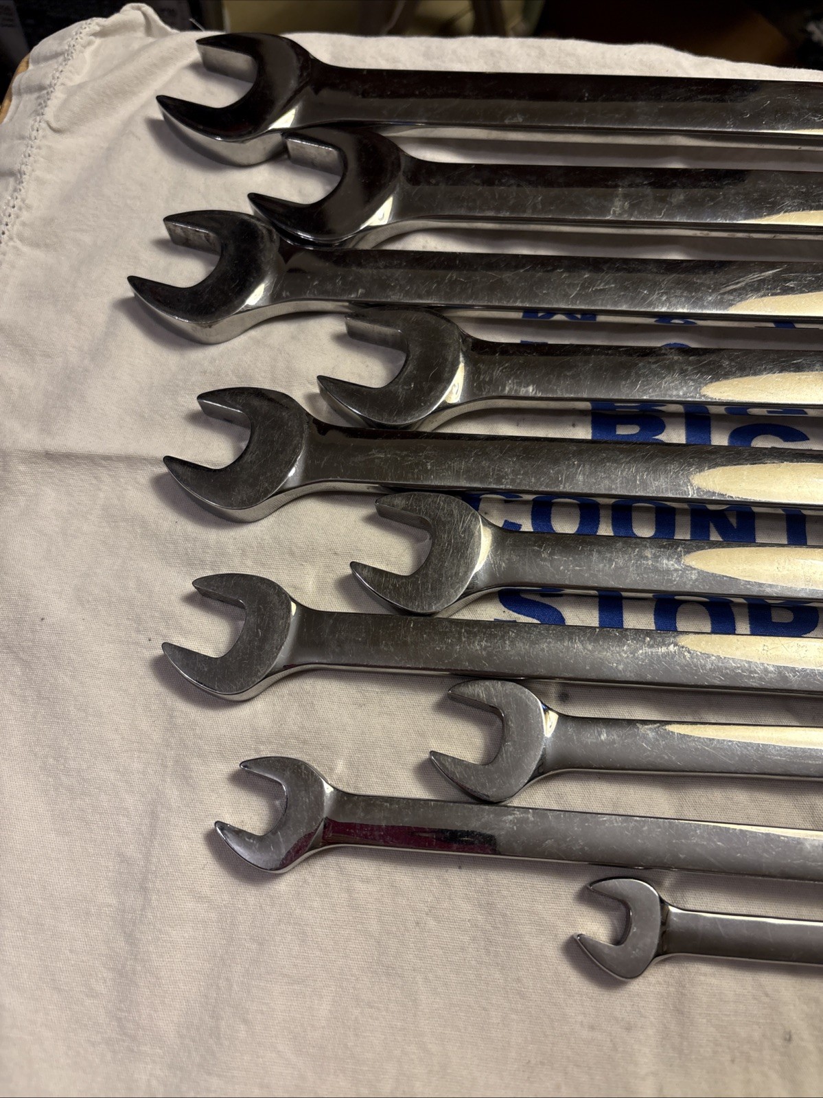 Blue Point 10pc 12pt SAE Combination Wrench Set 3/8″-1″ – NO 7/16″