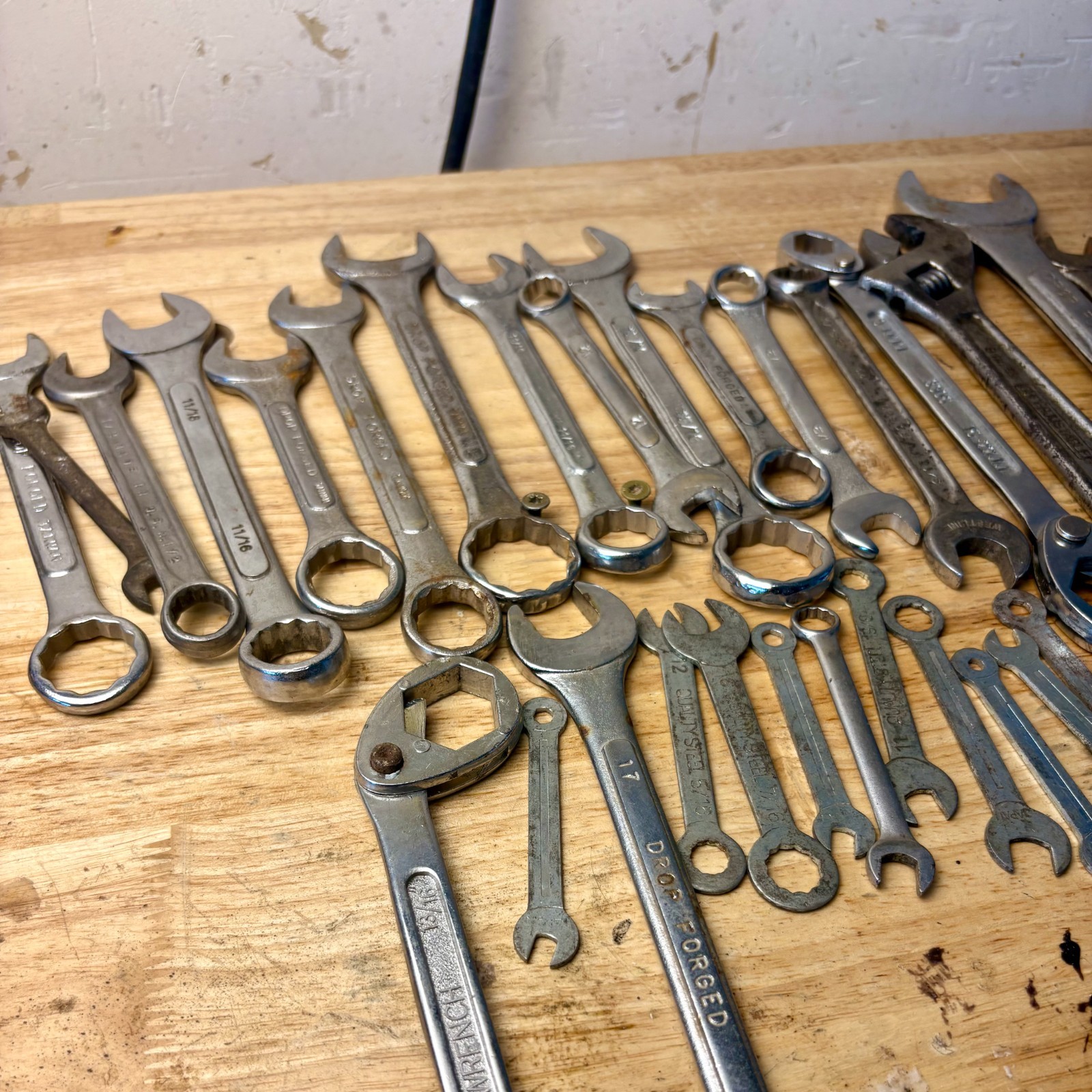 36 Pc Mixed Wrench Lot Mechanic Hand Tools SAE Metric Assorted Unbranded Set