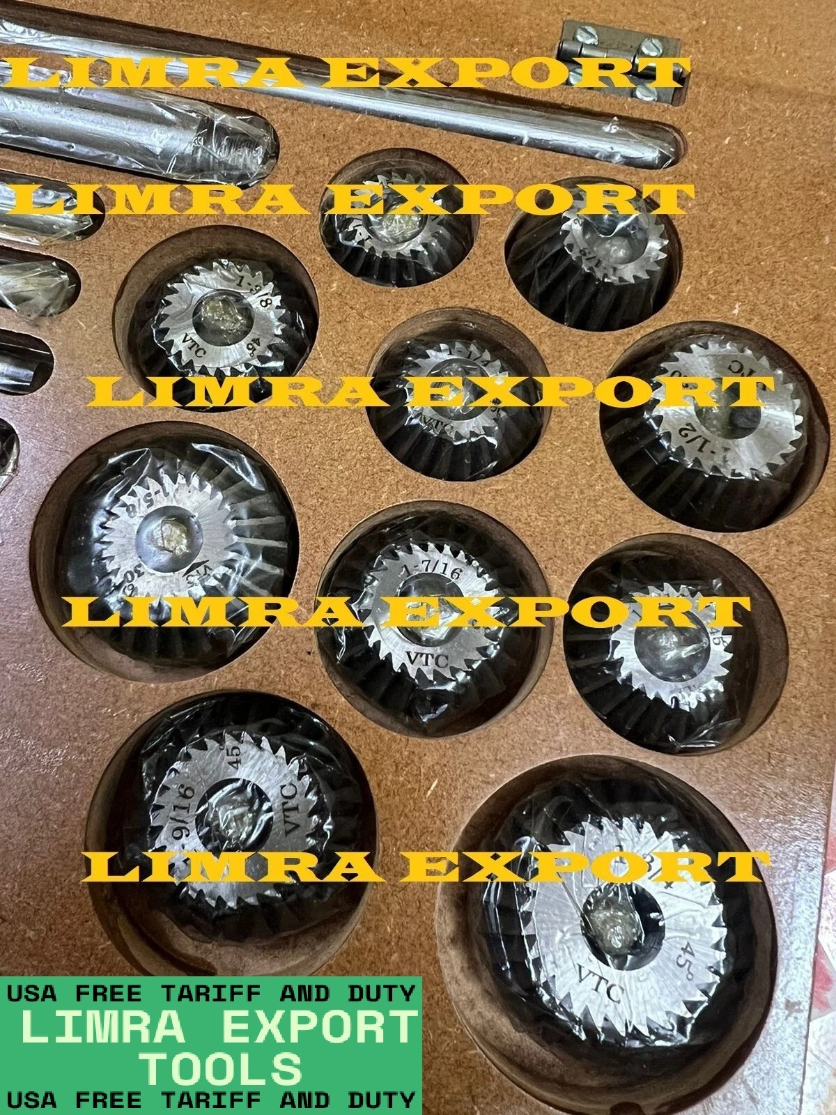 New AUTOMOTIVE INDUSTRIAL TOOL-HEAVY DUTY 10 PCS VALVE SEAT & FACE CUTTER SET
