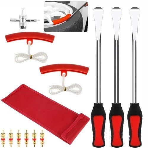 Professional Motorcycle Tire Changing Tool Steel Tire Spoon Lever Iron Tools Kit