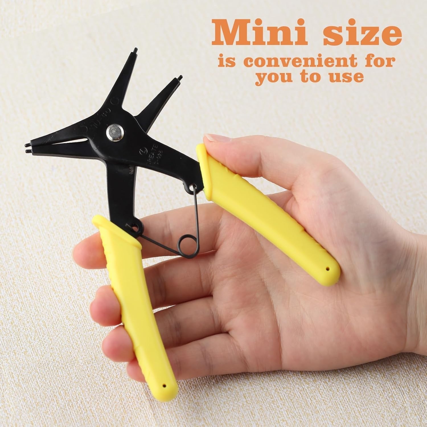 Ergonomic 2 in 1 Circlip Pliers for Effortless Installation: 10-40mm Size