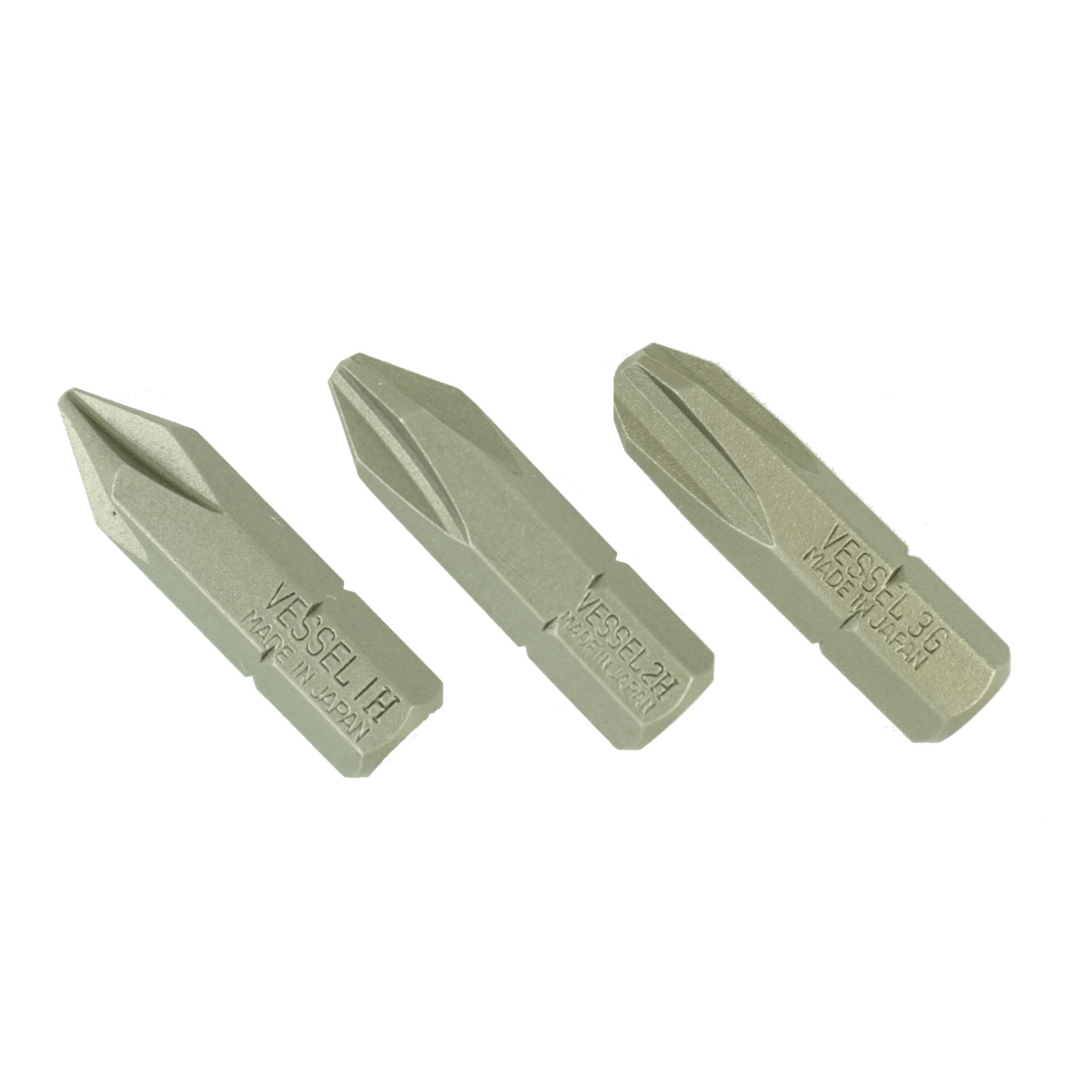 Genuine Vessel JIS #1 #2 #3 Screwdriver Bit Set for Japanese Motorcycle Screws