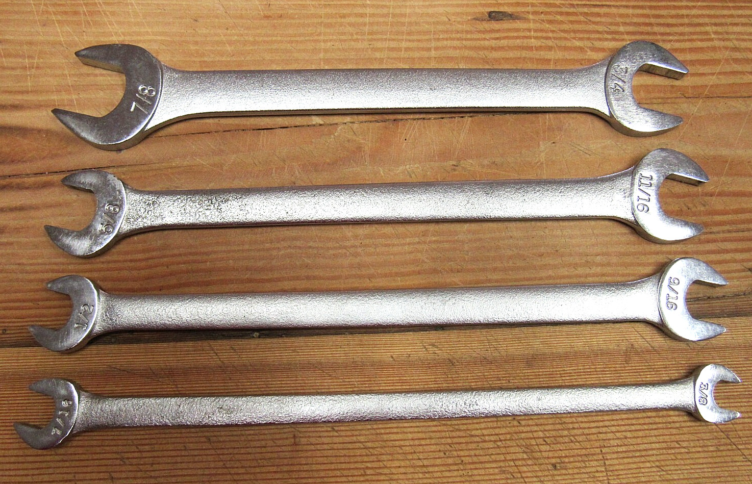 Craftsman SAE Tappet Thin Open End Wrench Set 3/8″ to 7/8″ V Series USA NICE!