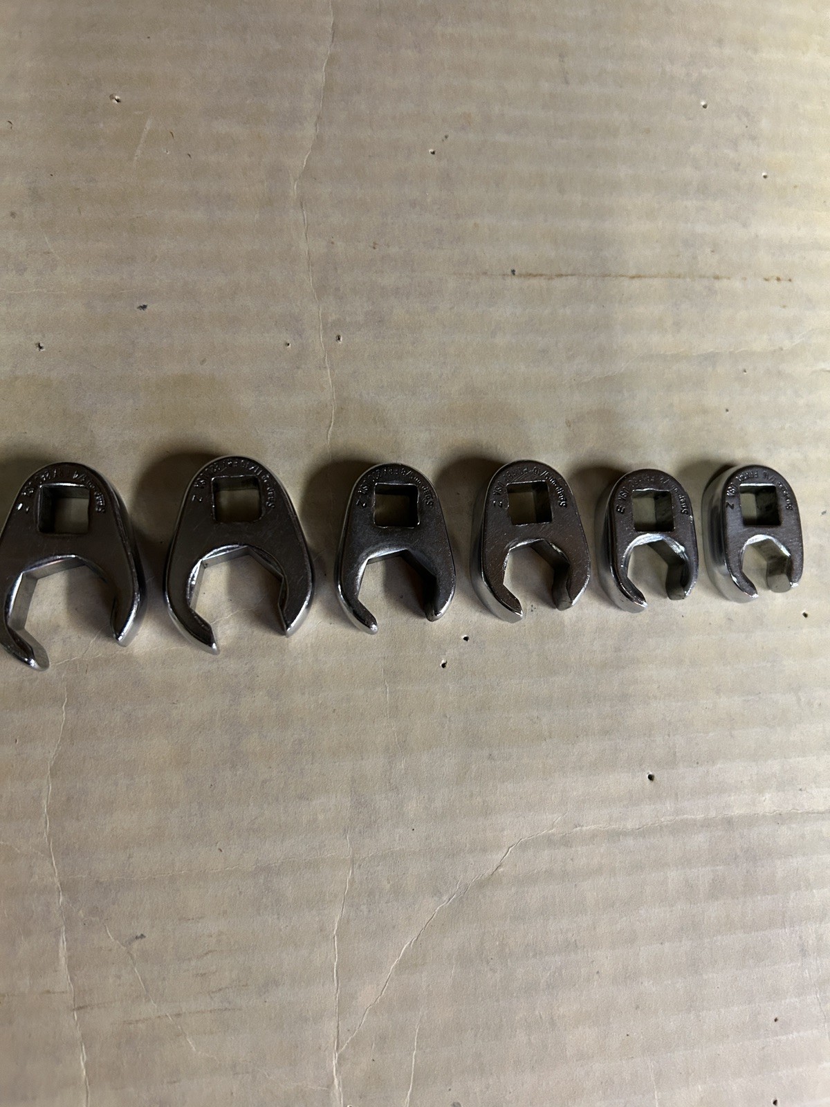 Snap On 6 pc 3/8″ Drive Flare Nut Crowfoot Set 7/16″ – 3/4″