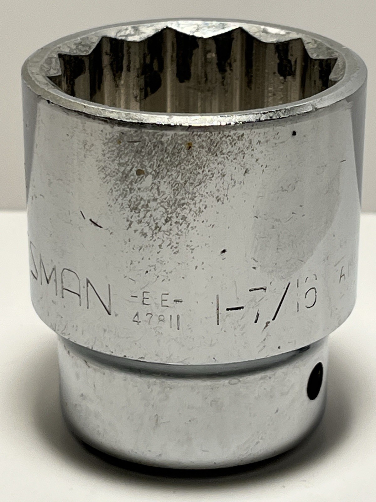 Craftsman 1-7/16” Socket 47811 EE 3/4″ SAE Drive 12 Point Chrome Taiwan
