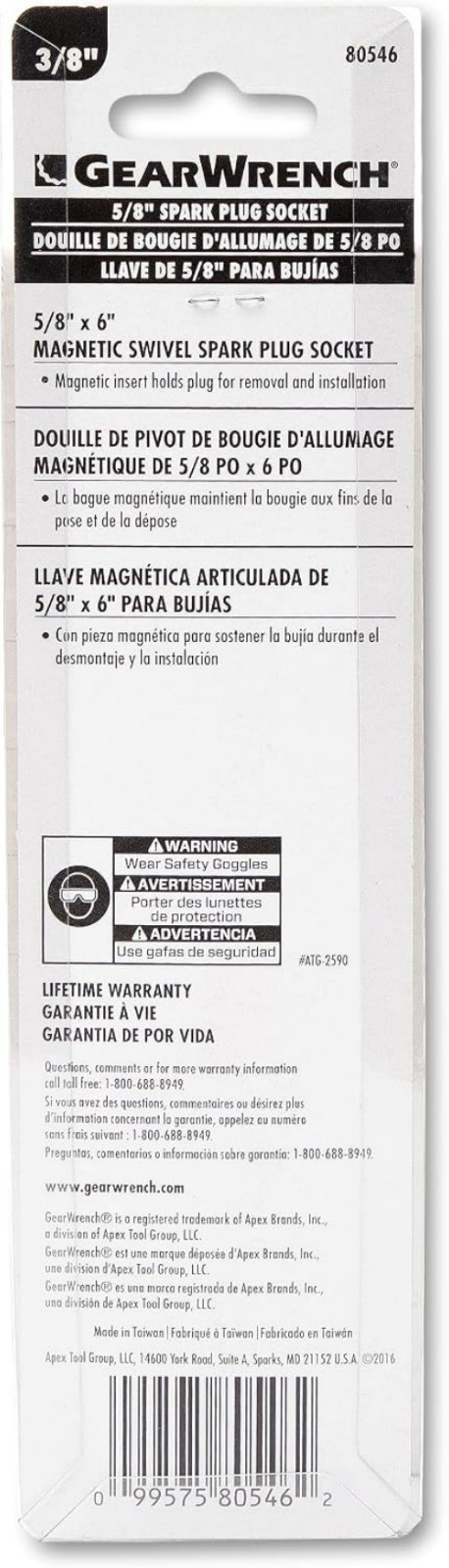 Durable 6″ Magnetic Swivel Spark Plug Socket, 3/8″ Drive – Efficient Design