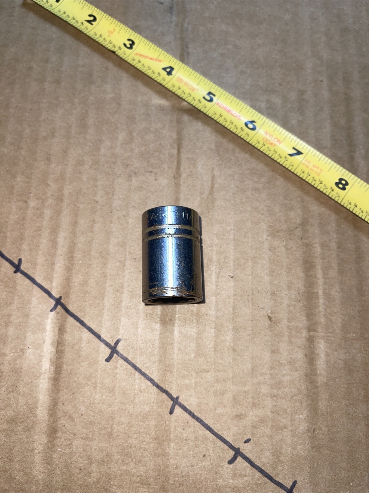 Vintage Wizard USA H2664 11/16 In SAE 1/2” Drive 12 Point Socket Duro