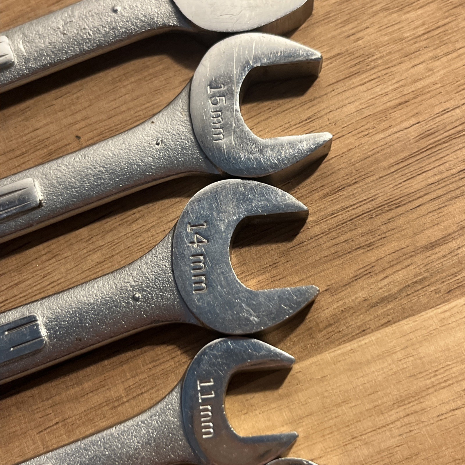 Vtg Craftsman Metric 8 Pc Open End Wrench Set 6mm – 24mm 16 Sizes =V= V, VV