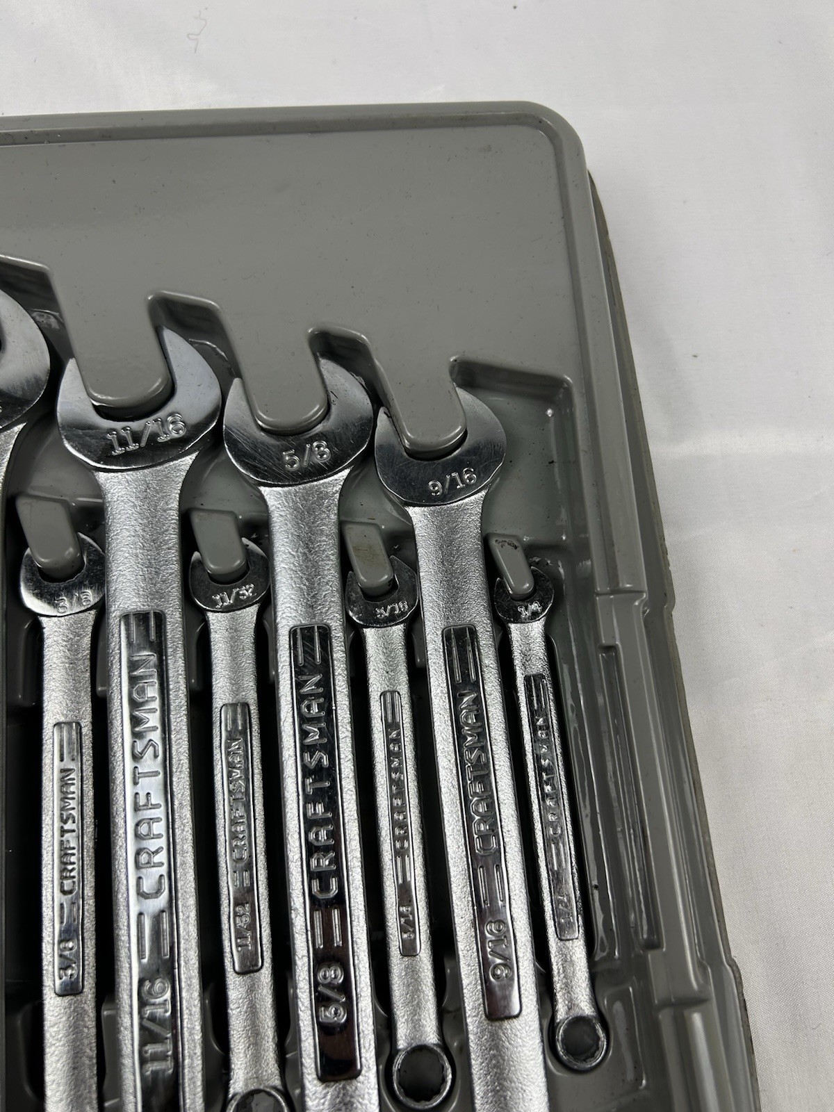 Craftsman 12 pieces SAE wrenches 12 point with wrenches holder Made in the USA