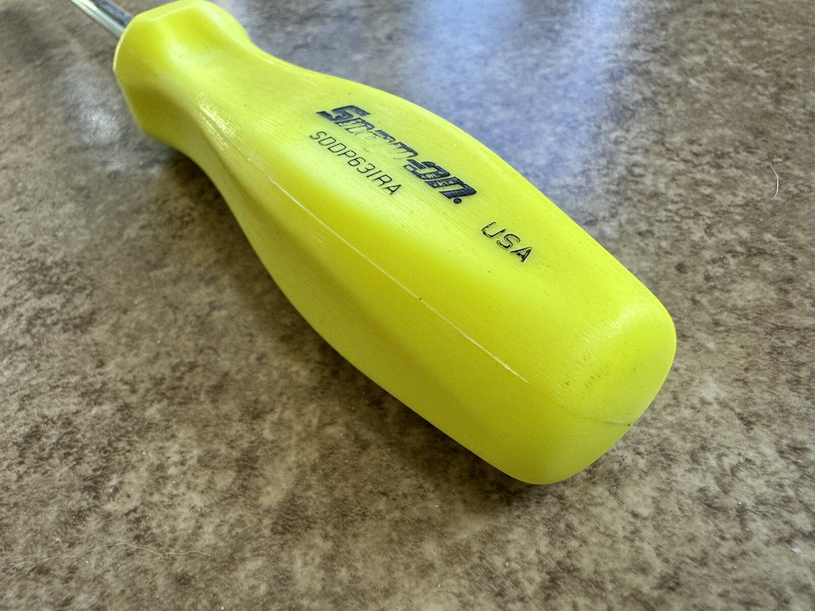 🟡 NEW Snap-On RARE HI-VIZ Hard Handle #3 Phillips Screwdriver SDDP63IRA