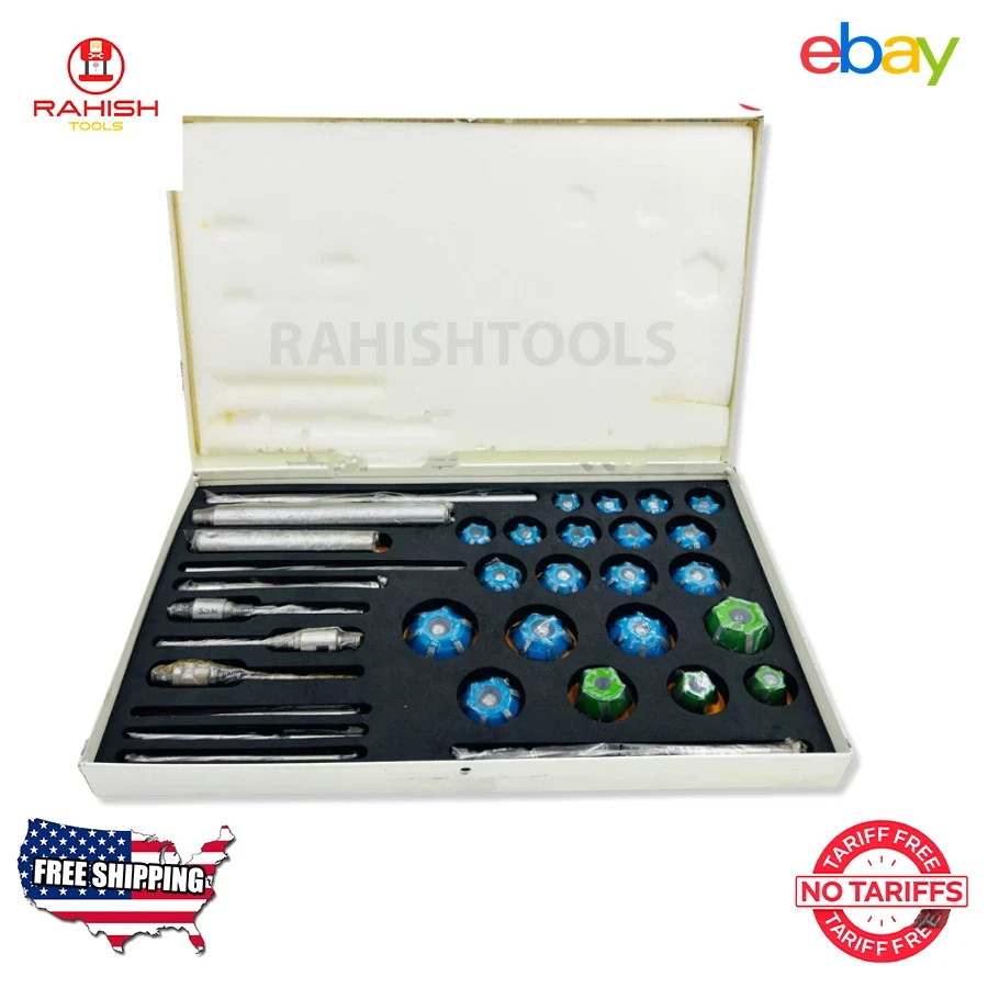 Valve Carbide Small Tipped Seat Cutter Set 21x 30 45 70 (20 Degree) For Vintage