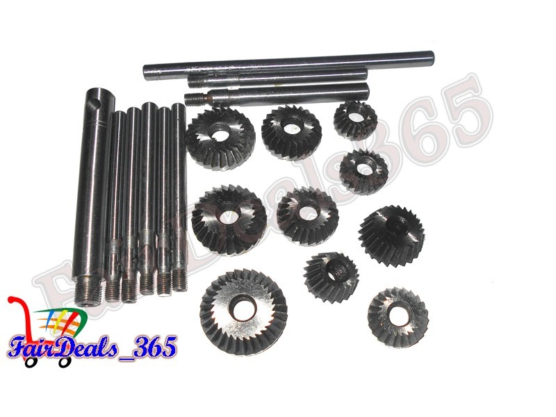 10 PCS VALVE SEAT & FACE CUTTER SET AUTOMOTIVE INDUSTRIAL TOOL-HEAVY DUTY
