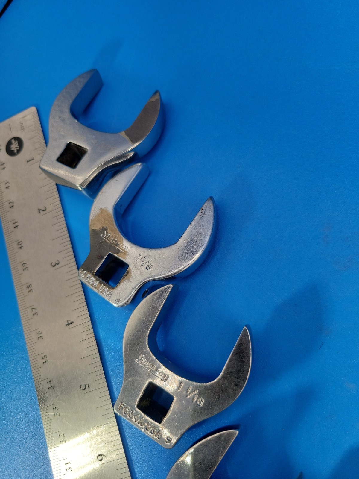 Snap-on Tools Crowfoot Wrench Set ⅜» Drive 7/16″ to 1-3/16″ 8 Pieces USA T-3-4