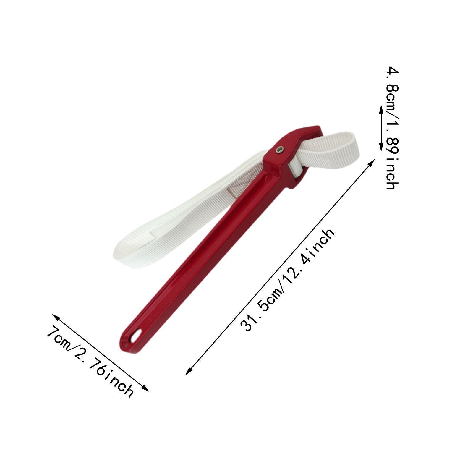 12 inch Handle Strap Wrench Easy to Assemble Pipe Wrench for Family