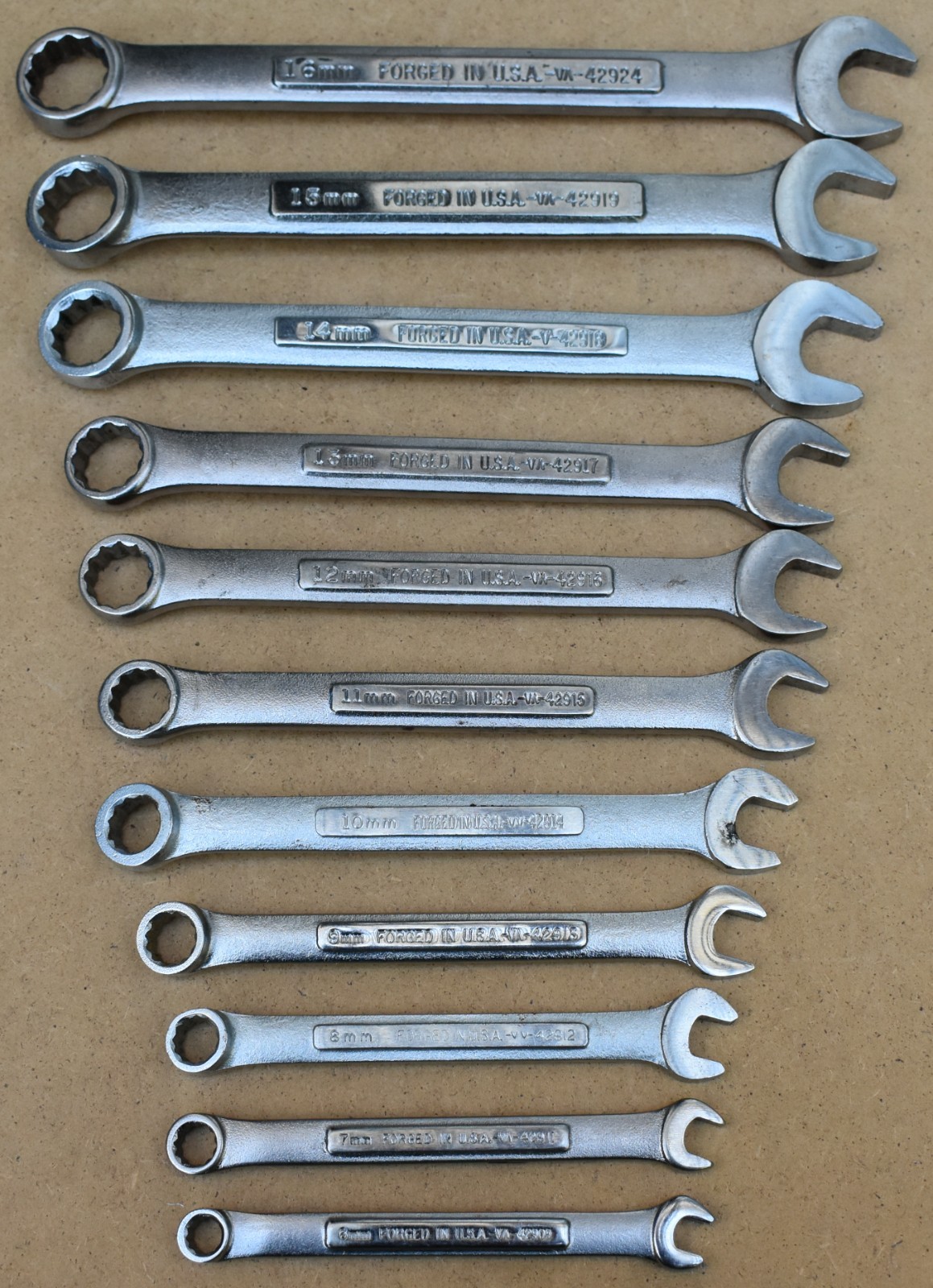 CRAFTSMAN, 6MM-16MM METRIC, 12 POINT OPEN/BOX END COMBO WRENCH SET OF 11