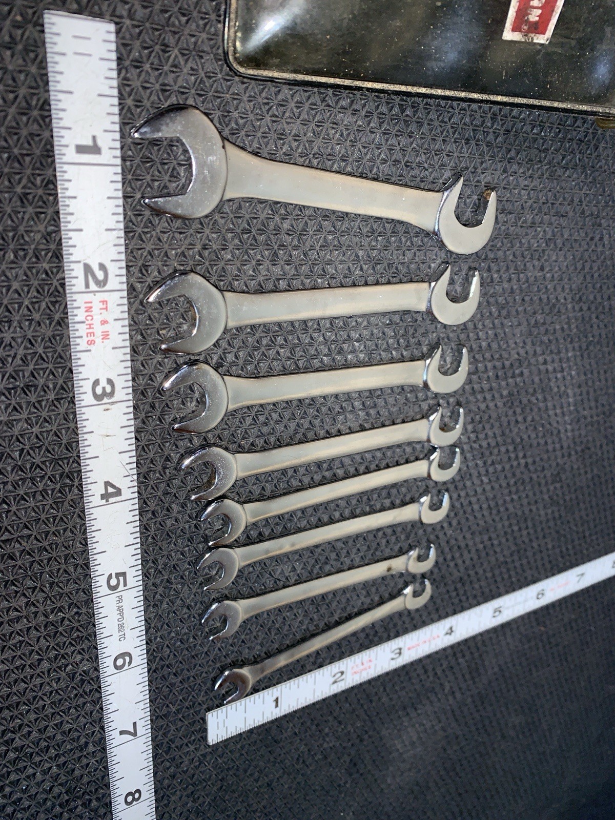 Craftsman 8 Pc Open End Ignition Wrench Set #9 4306 Vintage V Series