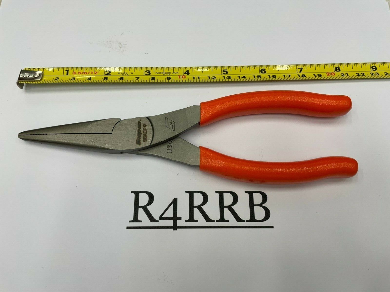 Snap-On Tools USA NEW 3 Piece ORANGE Soft Grip Needle Nose Pliers Lot Set