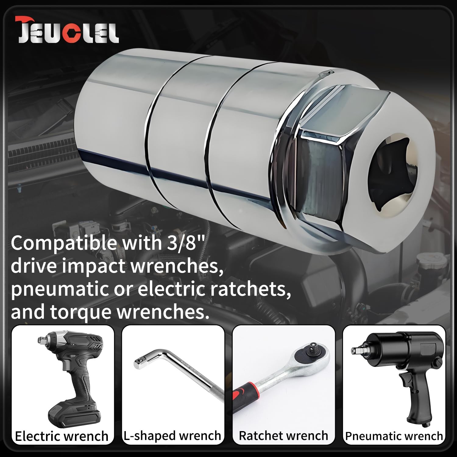 JEUCLEL Oil Pressure Sensor Socket, Special Size 11/16 Inch 27mm Min 28.3mmM…