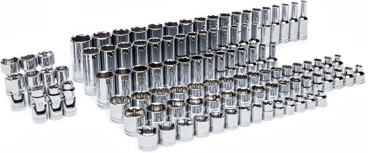 104 Piece 3/8” Drive Master Metric Socket Set in Foam Storage Tray – GWMSSKT38MM