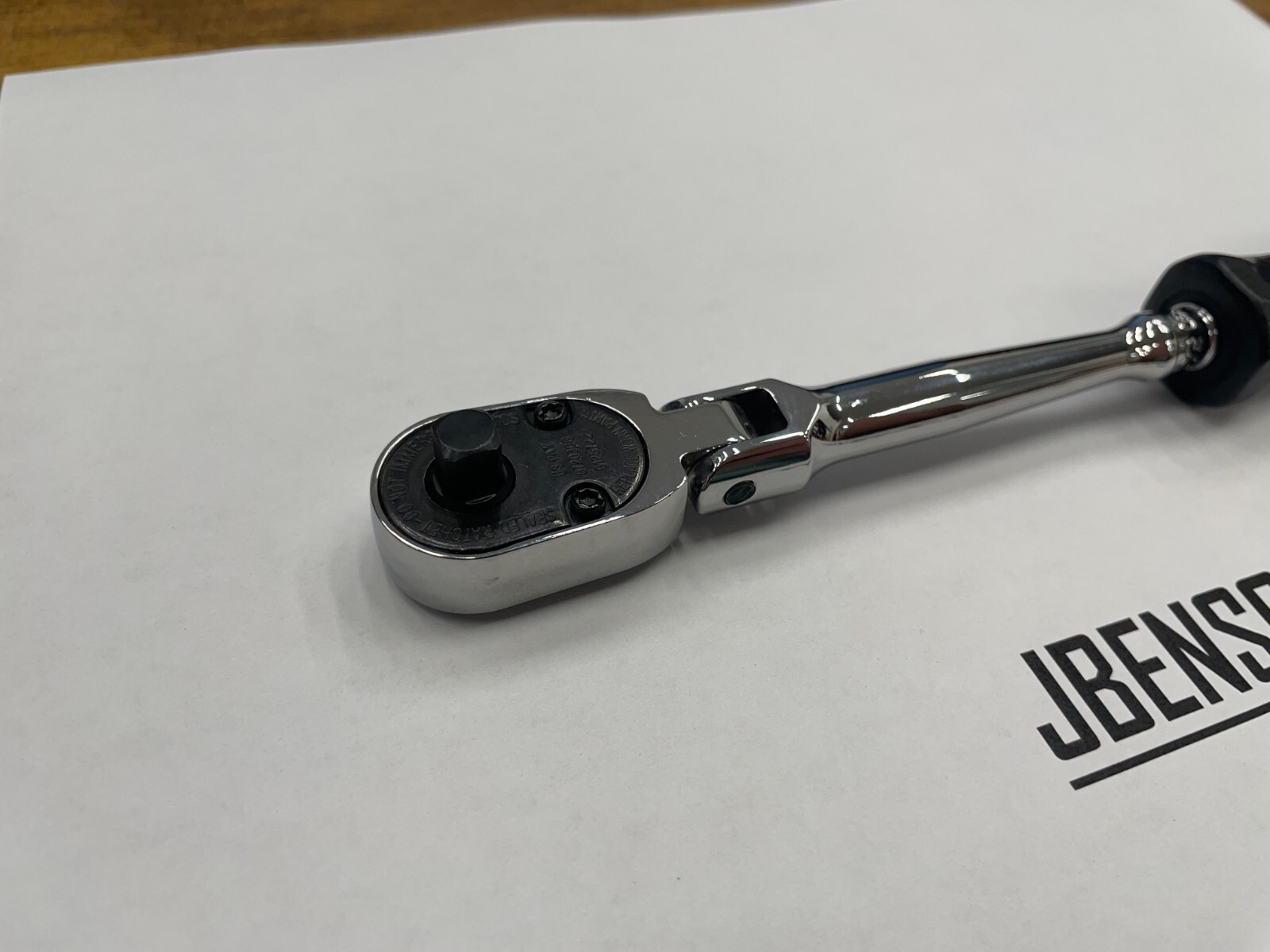 Snap-on Tools USA NEW BLACK 1/4″ Drive Hard Grip Long Flex Head Ratchet THLFD72