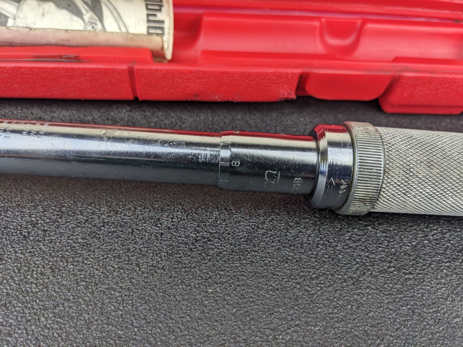 #bp316 Snap-On Tools QJR3200B 1/2″ Click Type Torque Wrench 30-200 FT LBS