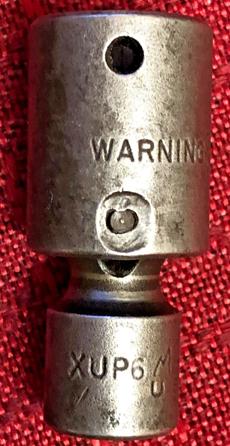 Mac Tool XUP6 Metric 12mm Universal Impact Socket 3/8″dr 6pt 2″L USA 1990 Gd8/10