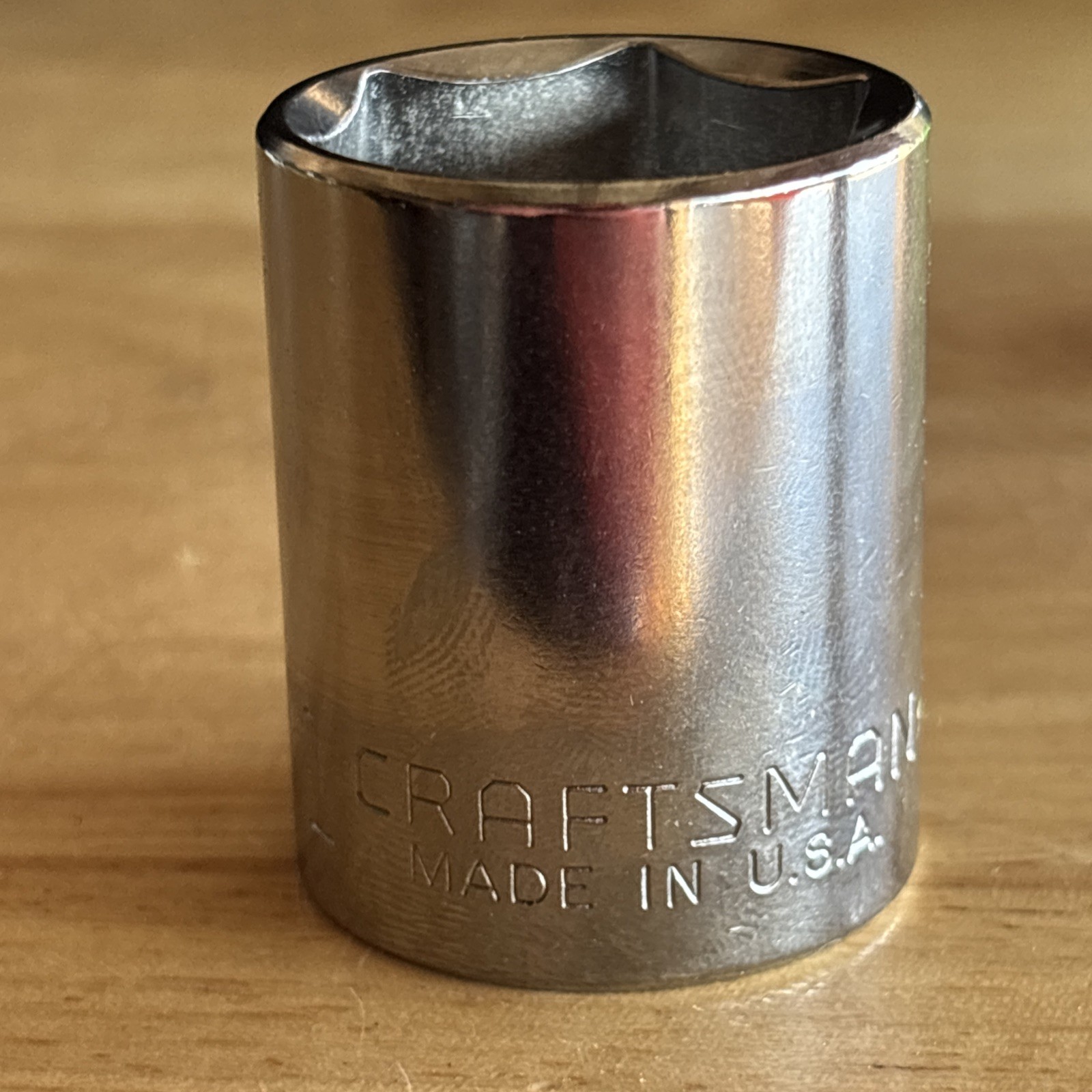 Craftsman 1″ Shallow Socket 1/2″ Drive 6 Point Inverted G Series 44066 USA
