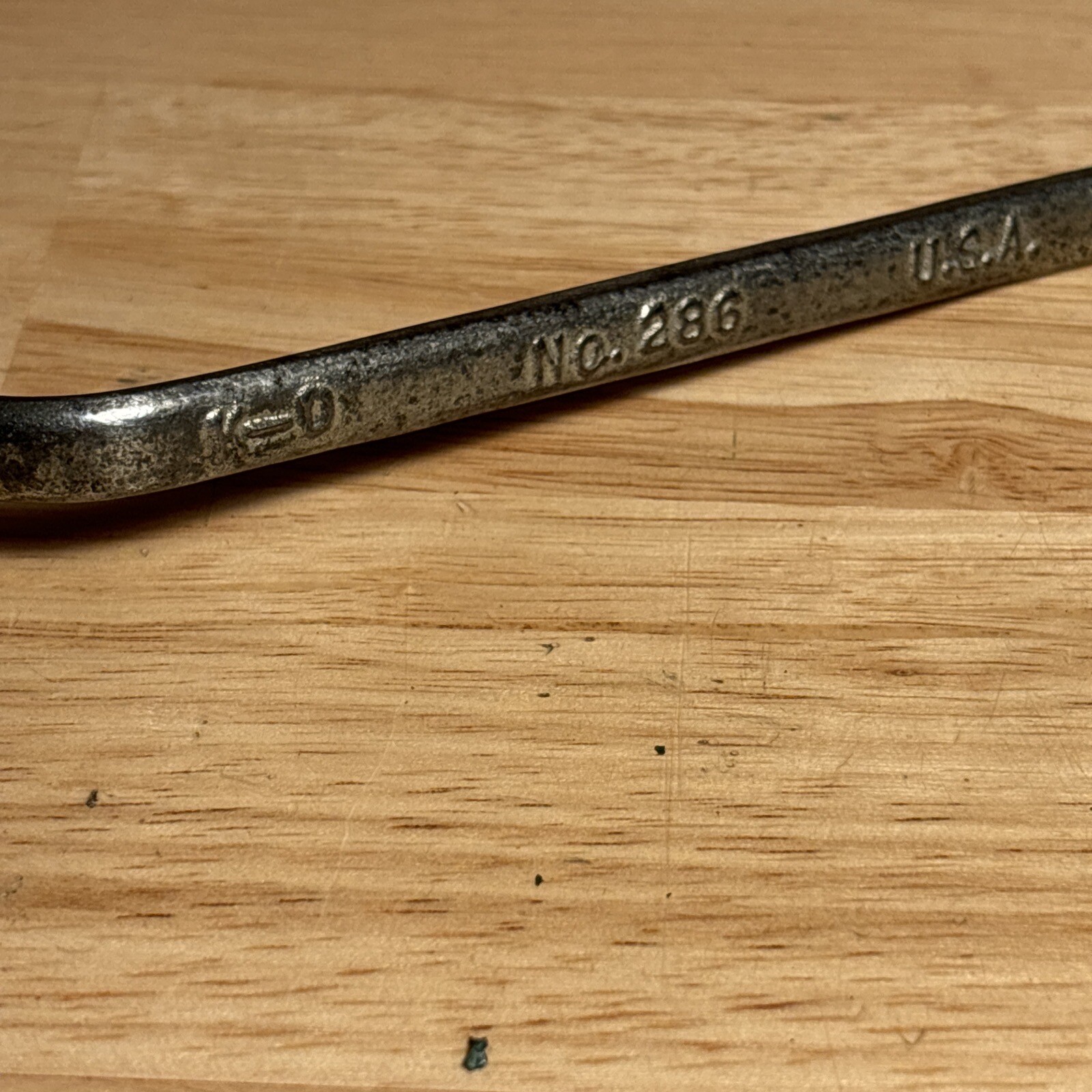 K-D 286 Deep Offset Brake Bleeder Box Wrench Tool 3/8” 6pt x 7/16” 12pt USA