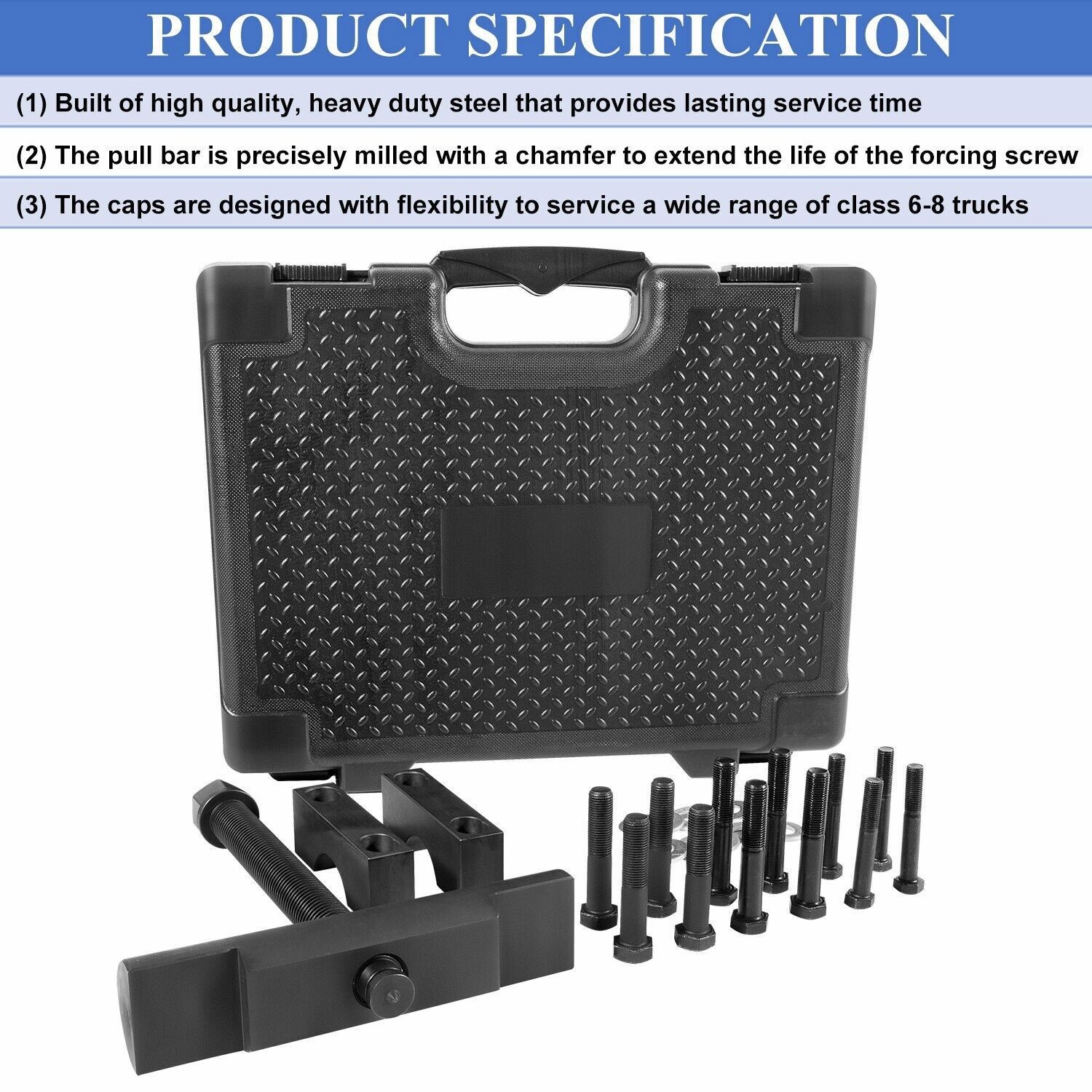 Heavy-Duty Yoke Puller Kit 10803 for Spicer & Meritor 1610 1710 1760 1810 Series