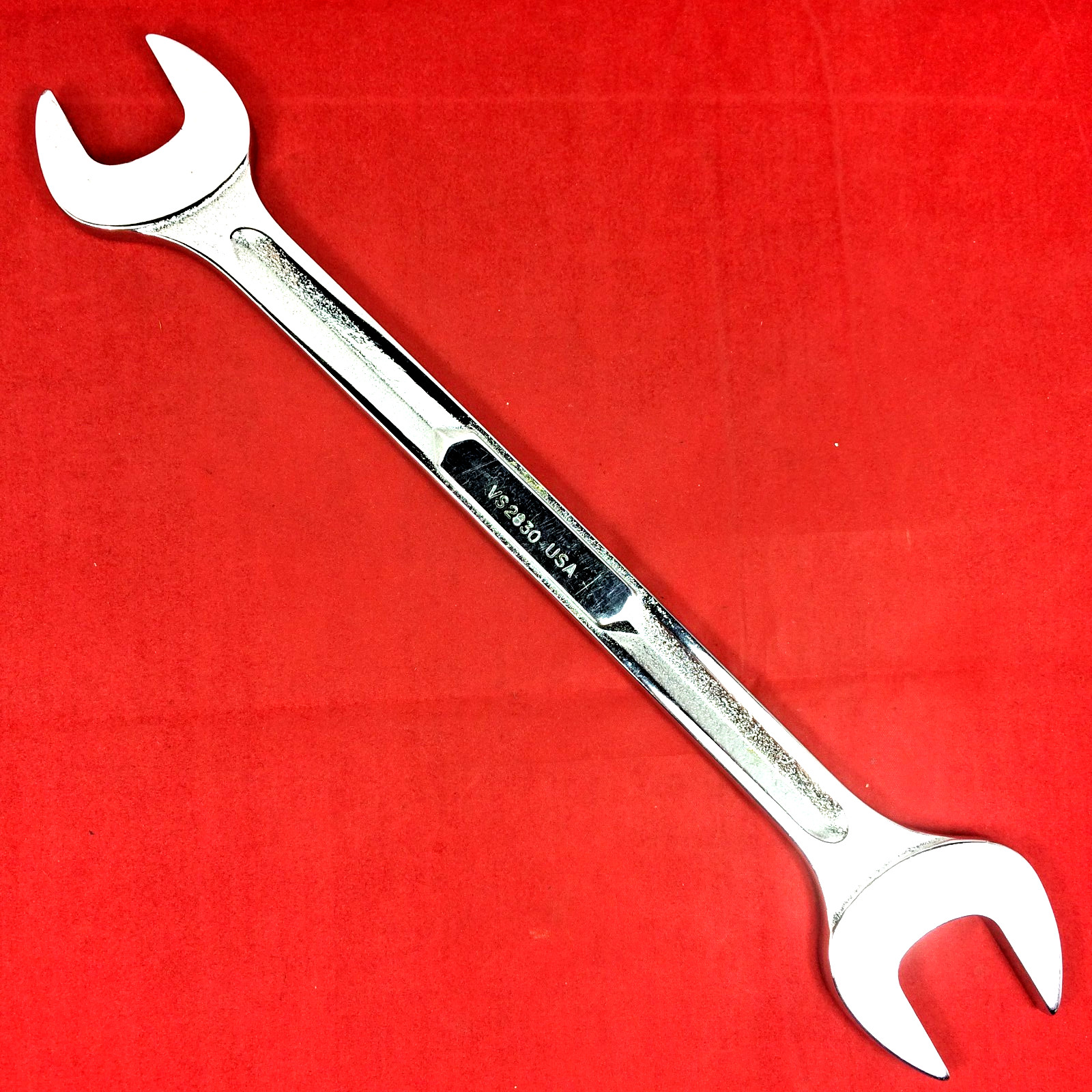 Snap-on 7/8″ x 15/16″ VS2830 SAE Chrome Open-end Wrench Underline Engraved