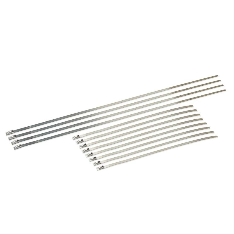 DEI 10205 Stainless Steel Locking Tie Eight 8in and Four 14in per pack