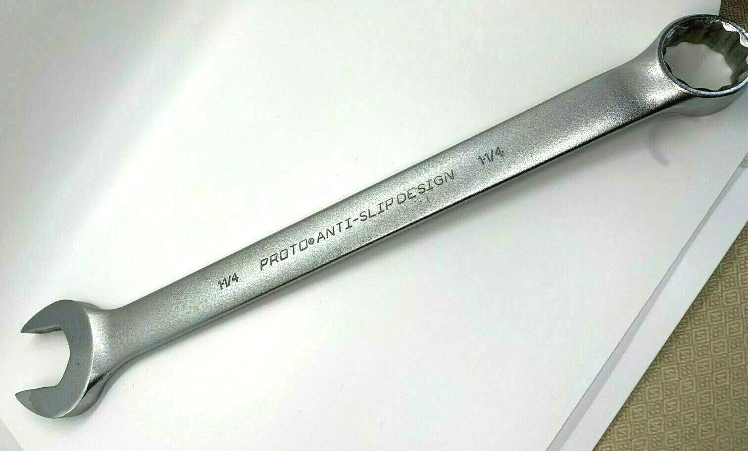 🇺🇸 PROTO Tools 1-1/4 JUMBO Anti Slip Design ASD Combination Wrench SAE 17 Long
