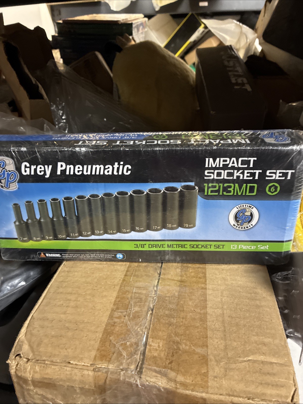 Grey Pneumatic 1213MD 3/8″ Drive 13-Piece Deep Metric Set
