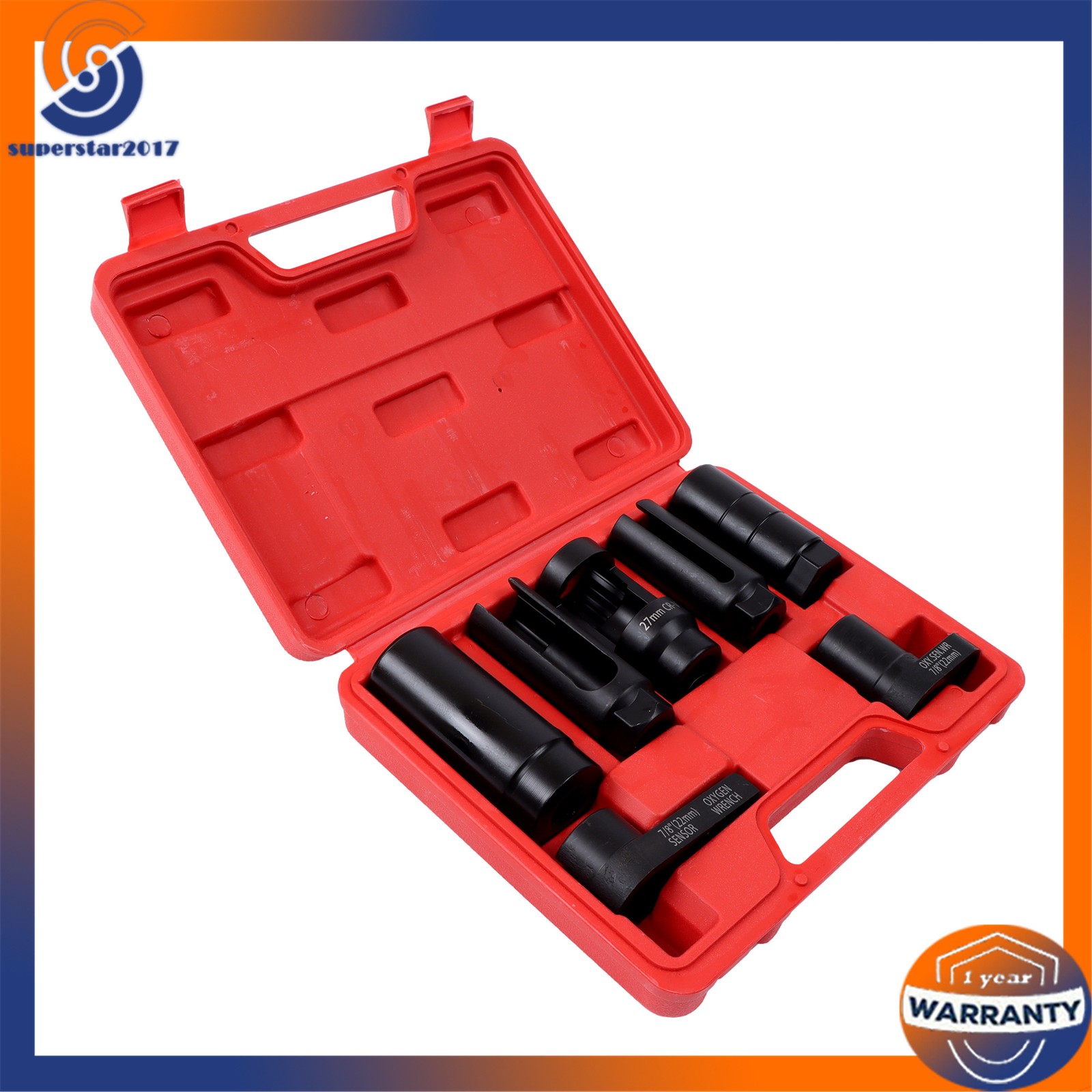 Oxygen Sensor & Oil Pressure Sending Unit Master Sensor Socket Tool Set 7Pcs