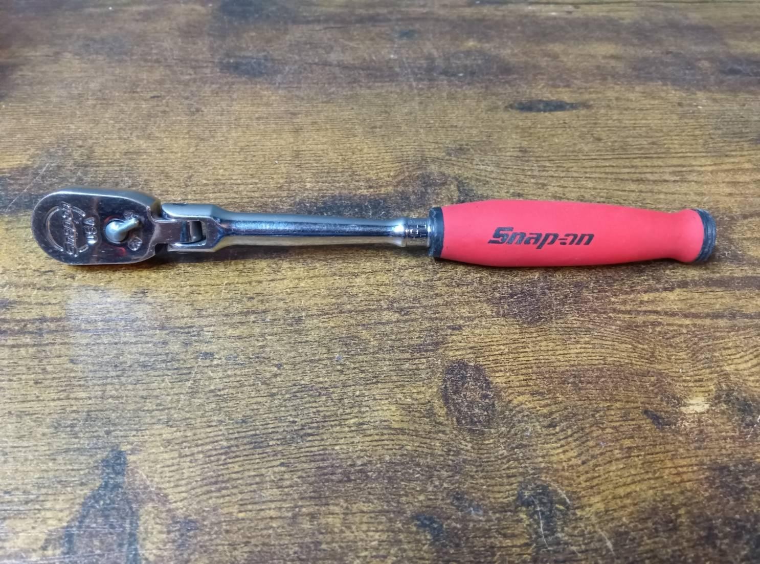 Snap-on FHCLF72 3/8″ dr Dual 80 red Soft Grip Compact Flex Head Ratchet