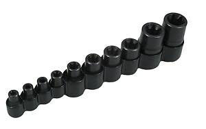 10pc Lisle Master Torx Socket Set E5-E20 Heat-Treated Steel Free Shipping