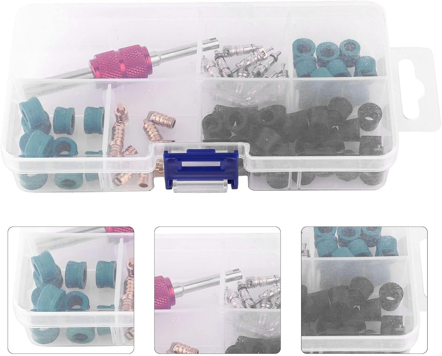 Auto A/C Valve Core Remover & Repair Kit – 71 Pcs for Car Air Conditioning Ma…