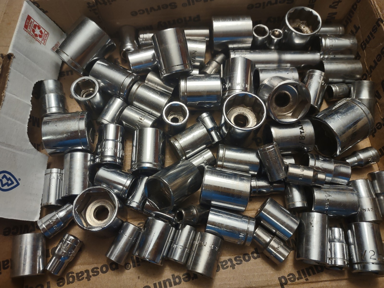 Sockets SAE Metric Assorted Drives & Points Mixed Brands All Are Made in Tiawan